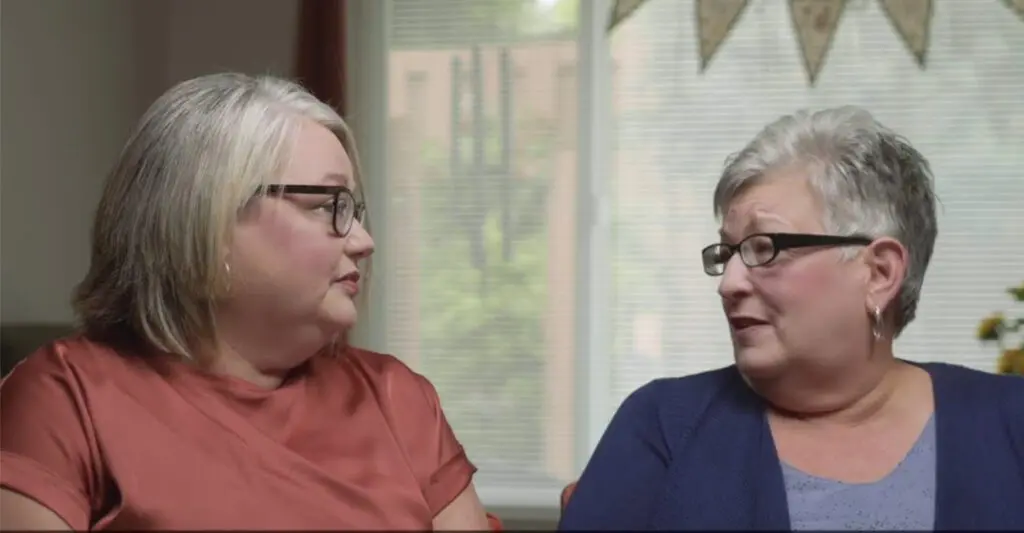 youtube thumbnail of two senior women wearing glasses and looking at each other