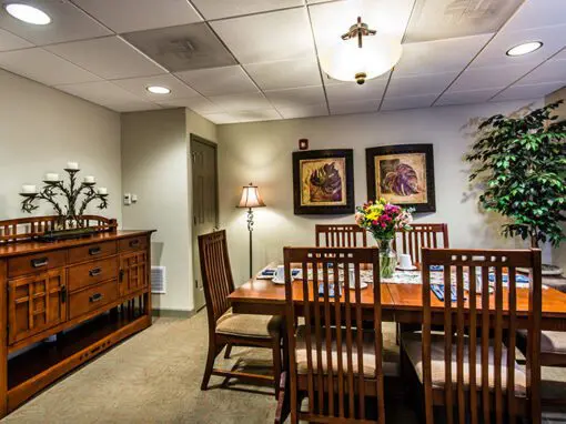 Charter Senior Living of Godfrey Private Dining Area